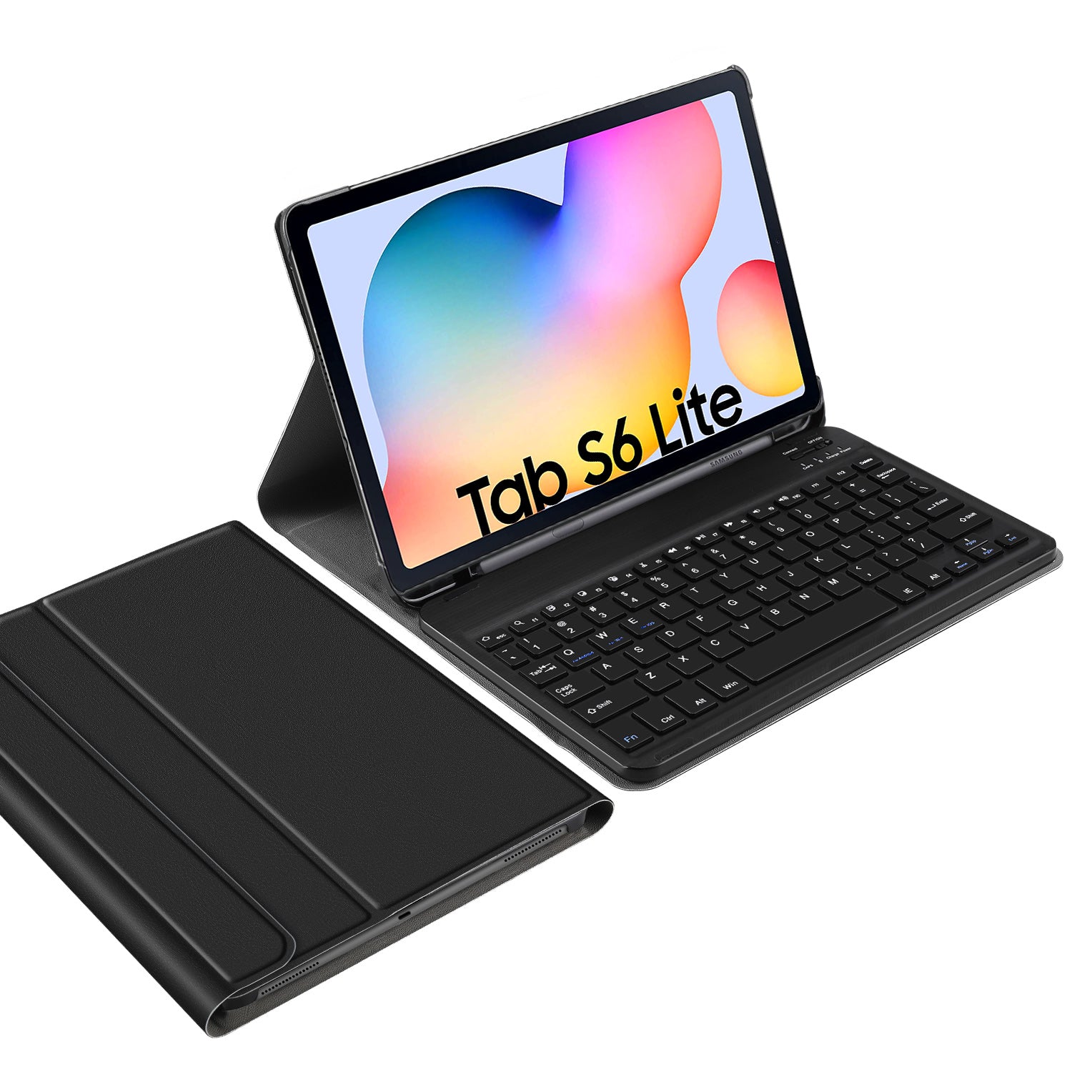 Detachable Bluetooth Keyboard and Leather Case with Stylus Pen Slot for Samsung Galaxy Tab S6 Lite P610 P615 S6 Lite (2022) Detachable Bluetooth Keyboard and Leather Case with Stylus Pen Slot for Samsung Galaxy Tab S6 Lite P610 P615 S6 Lite (2022)